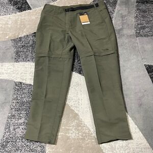 The North Face Paramount Trail Convertible Pants Mens 40x32 Green Hiking UPF New